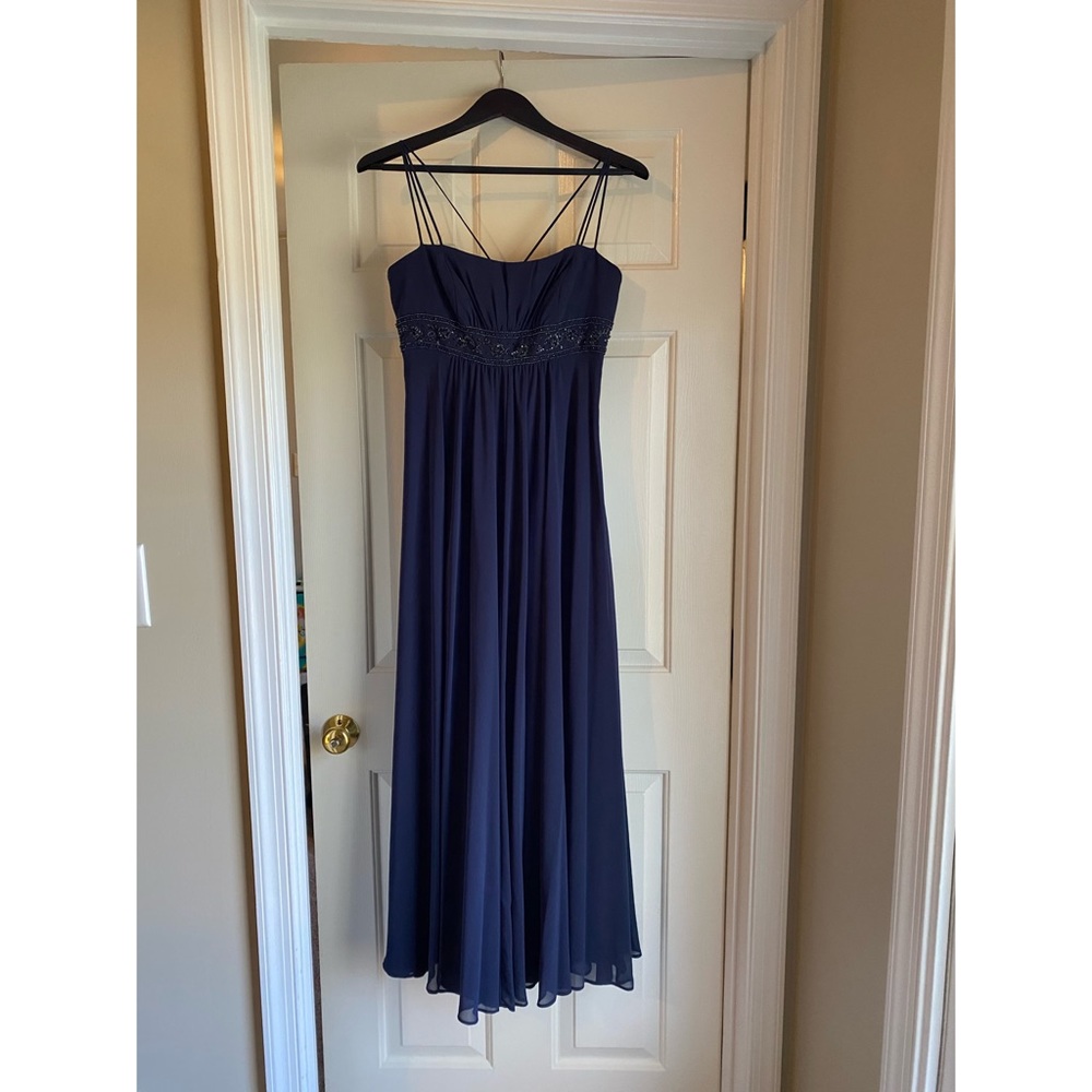 Davids Bridal Navy Bridesmaid Dress